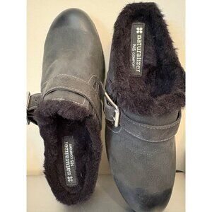 Naturalizer Womens N5 Comfort Black Leather Fur-Lined Slip-On Shoes Size 8.5W